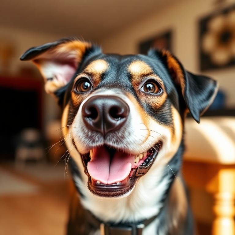 Luna, mascota de Camila